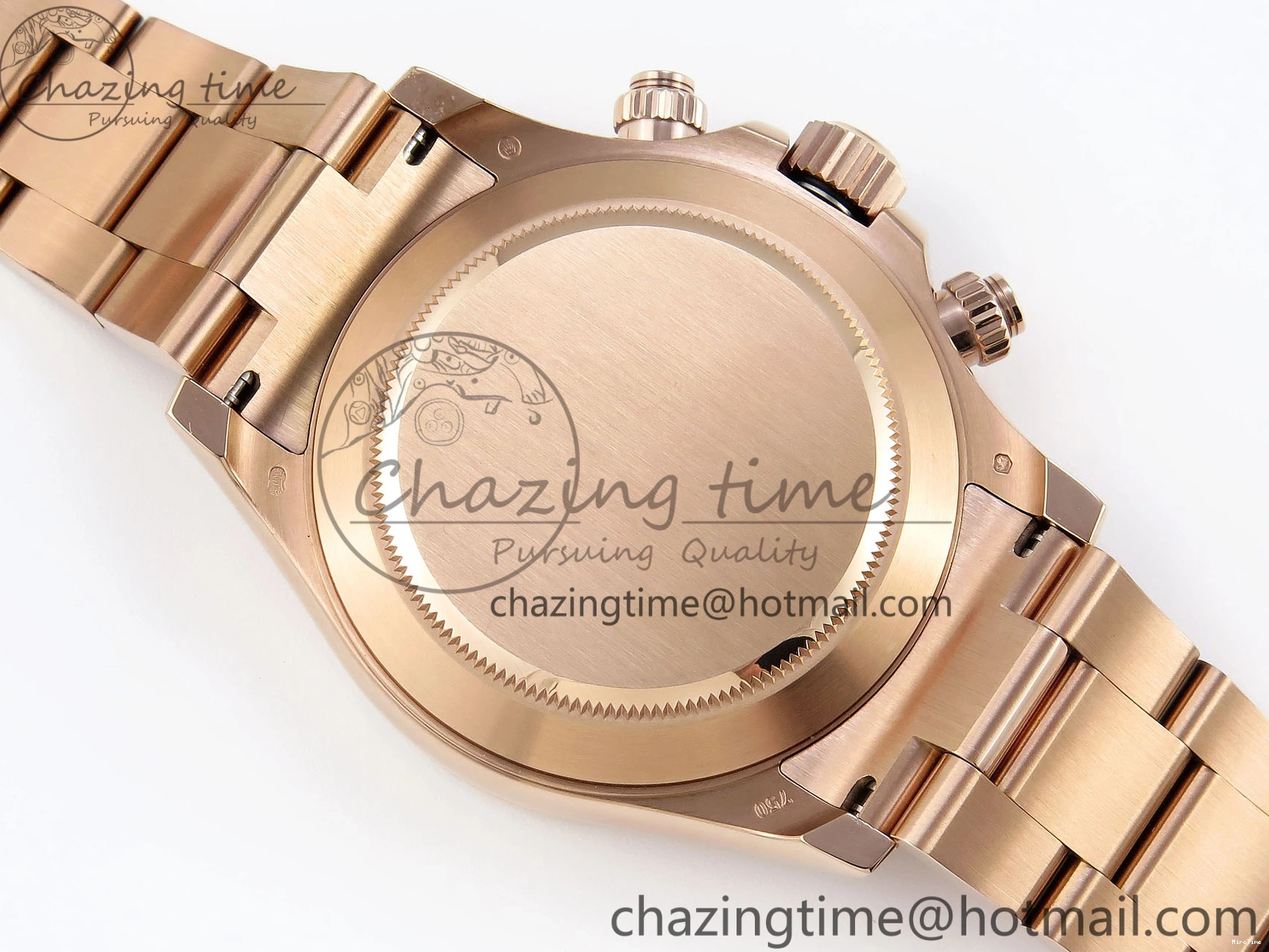 MiroTime 0111 DAYTONA 116505 RG OMF BEST EDITION BLACK RG DIAL ON RG BRACELET A7750 (SLIM MOVEMENT) Trendsetting 1797